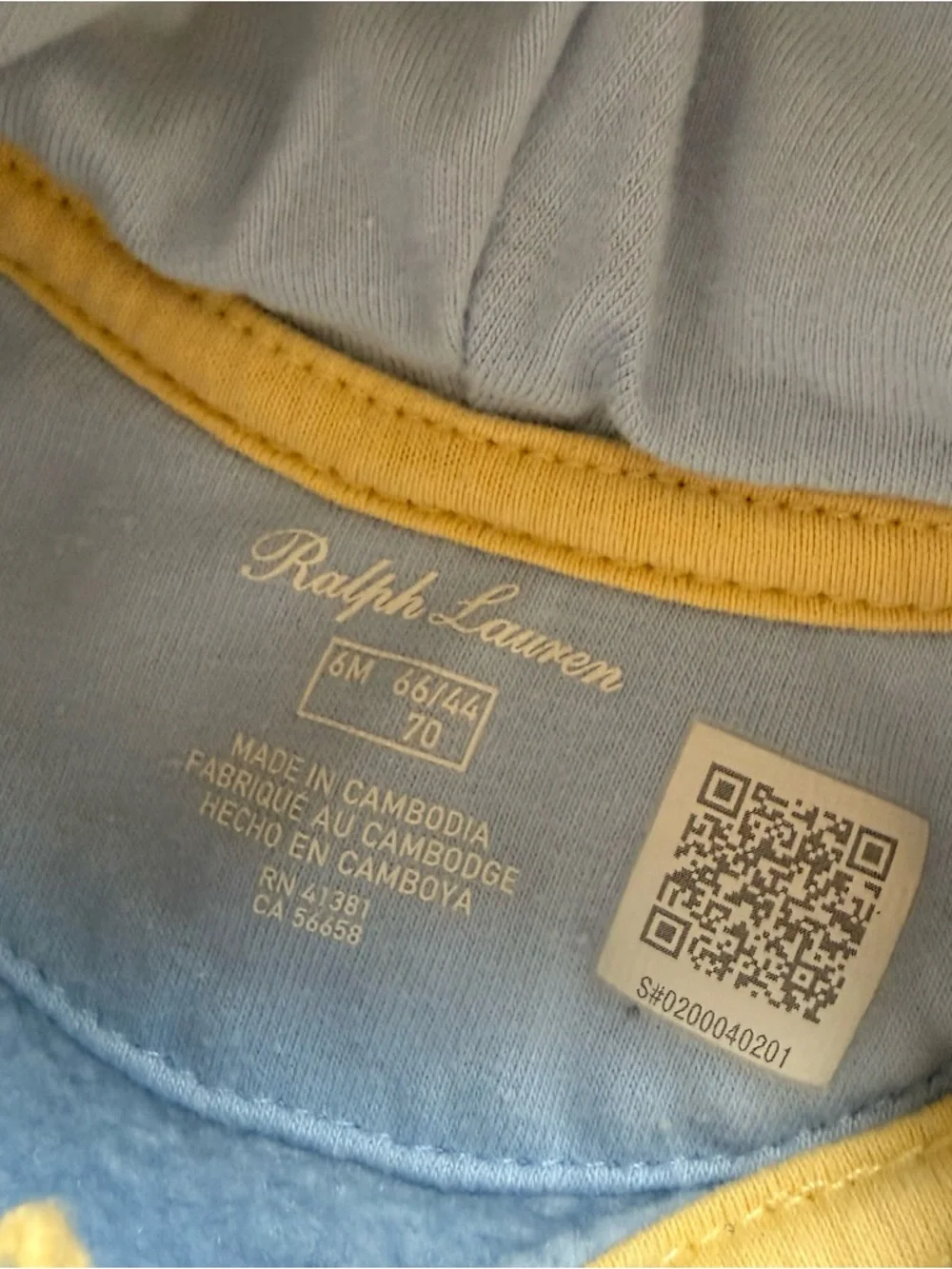 Ralph Lauren‎ Baby Boys Color Blocked Fleece Hooded Shortall Size 6 Months